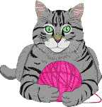 Kitty Cat with Pink Yarn
